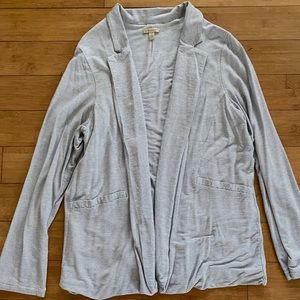 Anthropologie black & white striped casual blazer